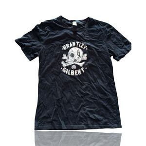 Brantley Gilbert Men's Skull Graphic T-Shirt Black Size M: Country Music